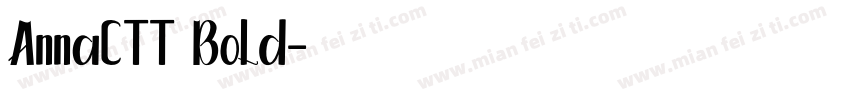 AnnaCTT Bold字体转换